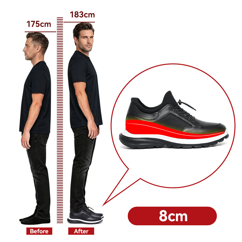 ELEVATOR SHOES GERARDO +3.15 INCHES