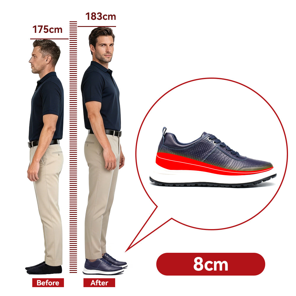 ELEVATOR SHOES GRANDI +3.15 INCHES