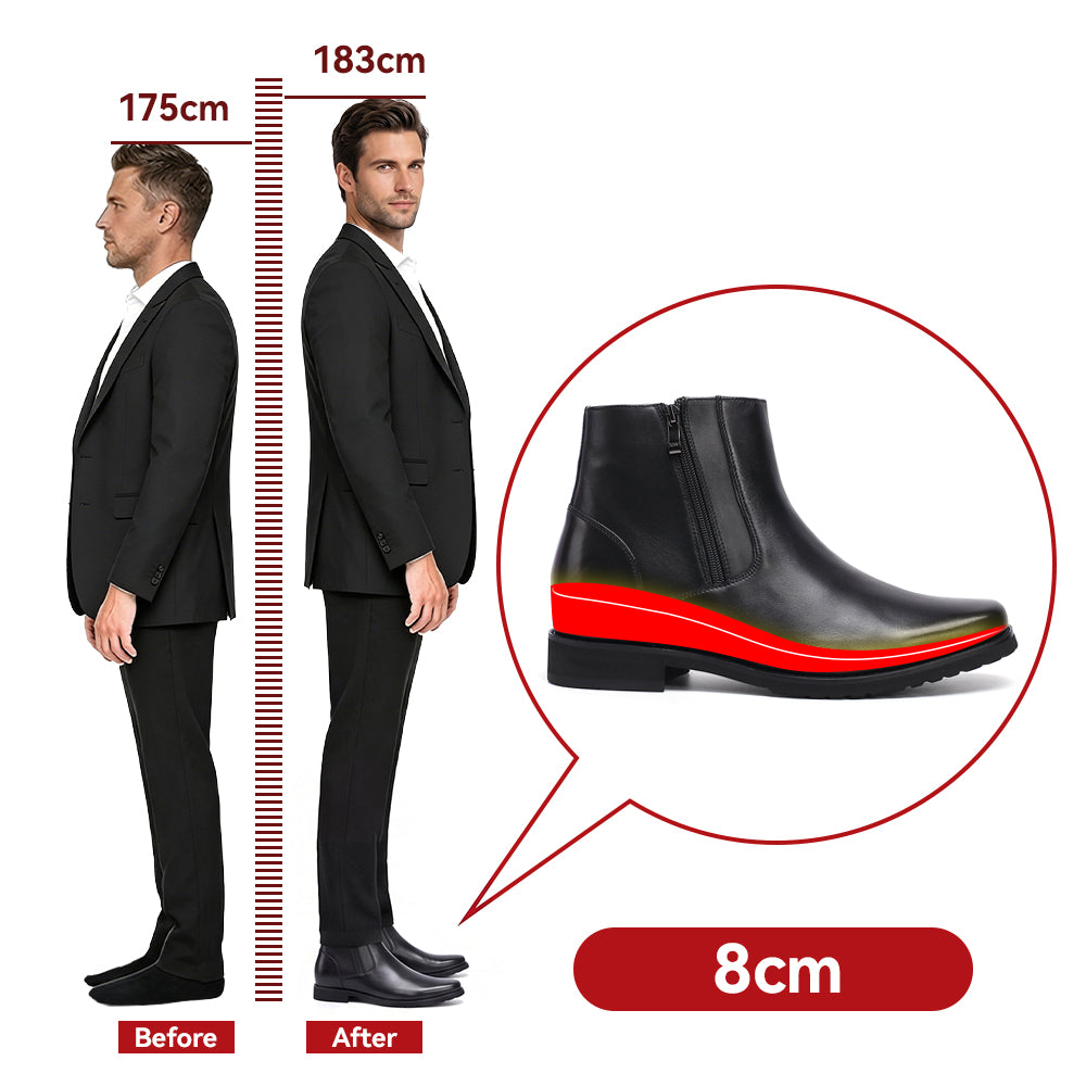 ELEVATOR SHOES GUSTAVO +3.15 INCHES