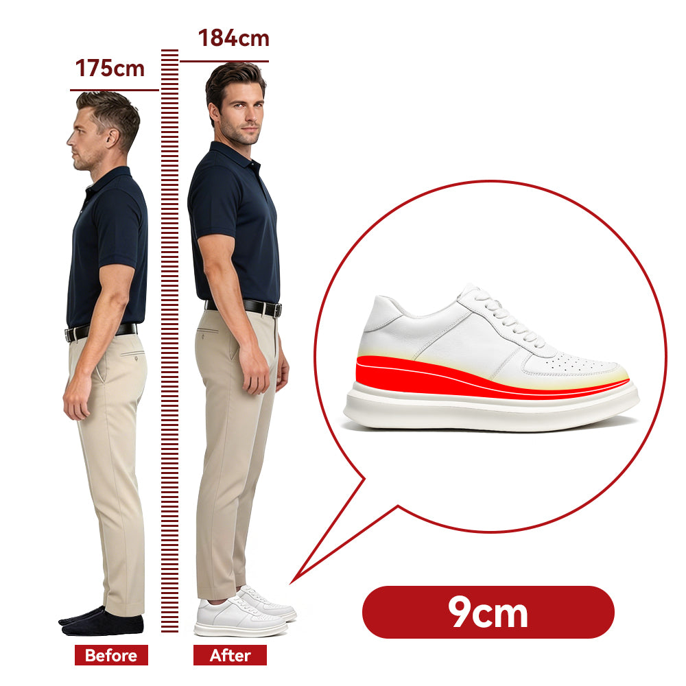 ELEVATOR SHOES MARTINO +3.54 INCHES