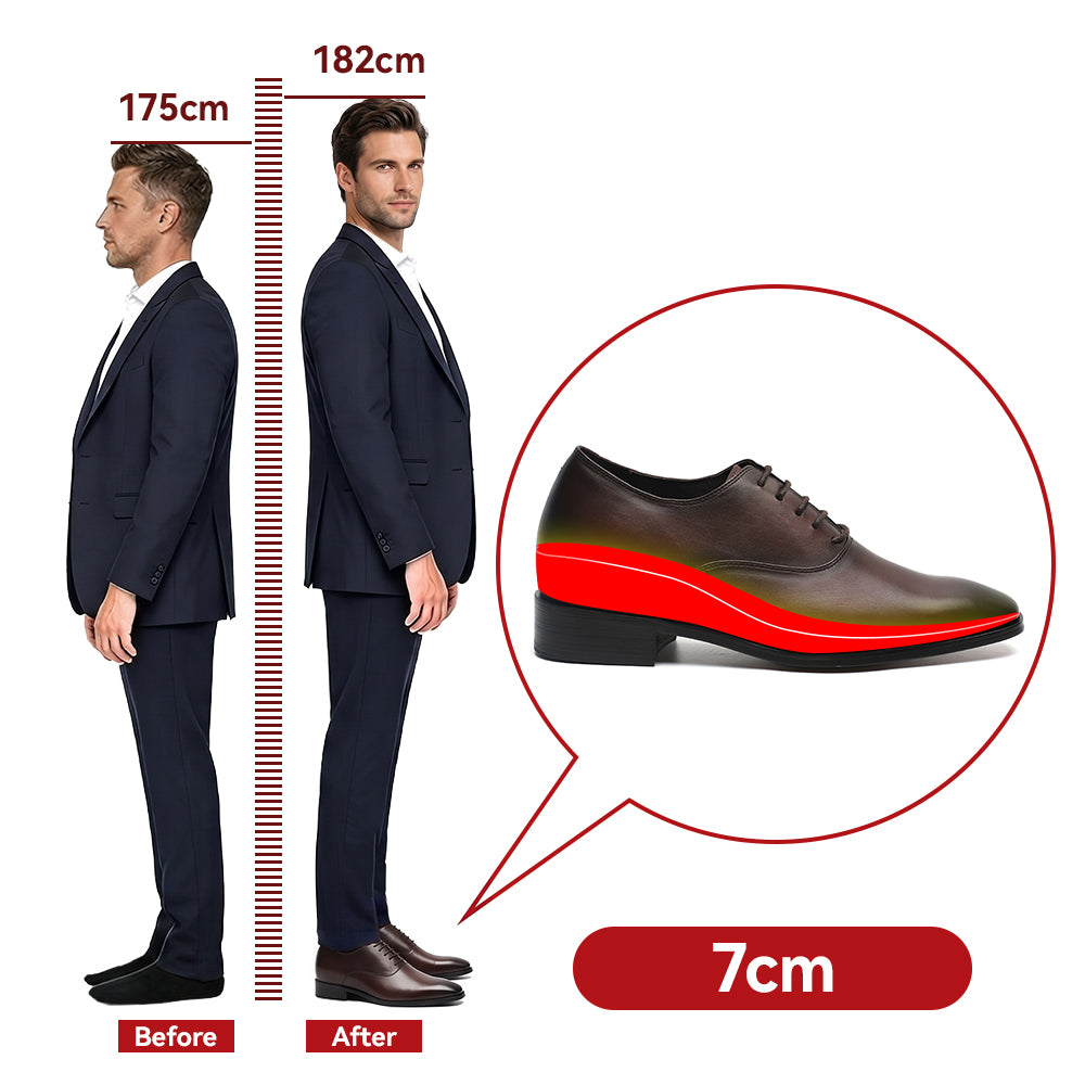 ELEVATOR SHOES PAOLO +2.76 INCHES