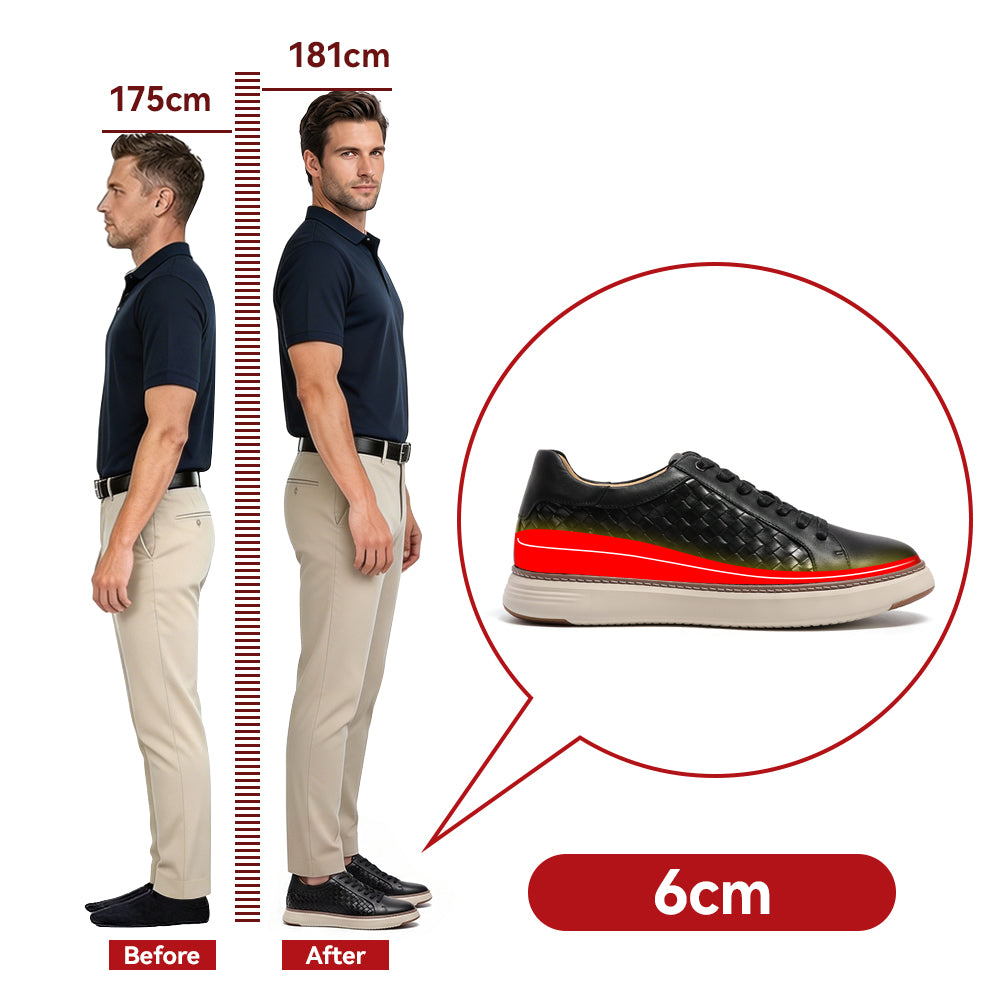 ELEVATOR SHOES URBANO +2.36 INCHES