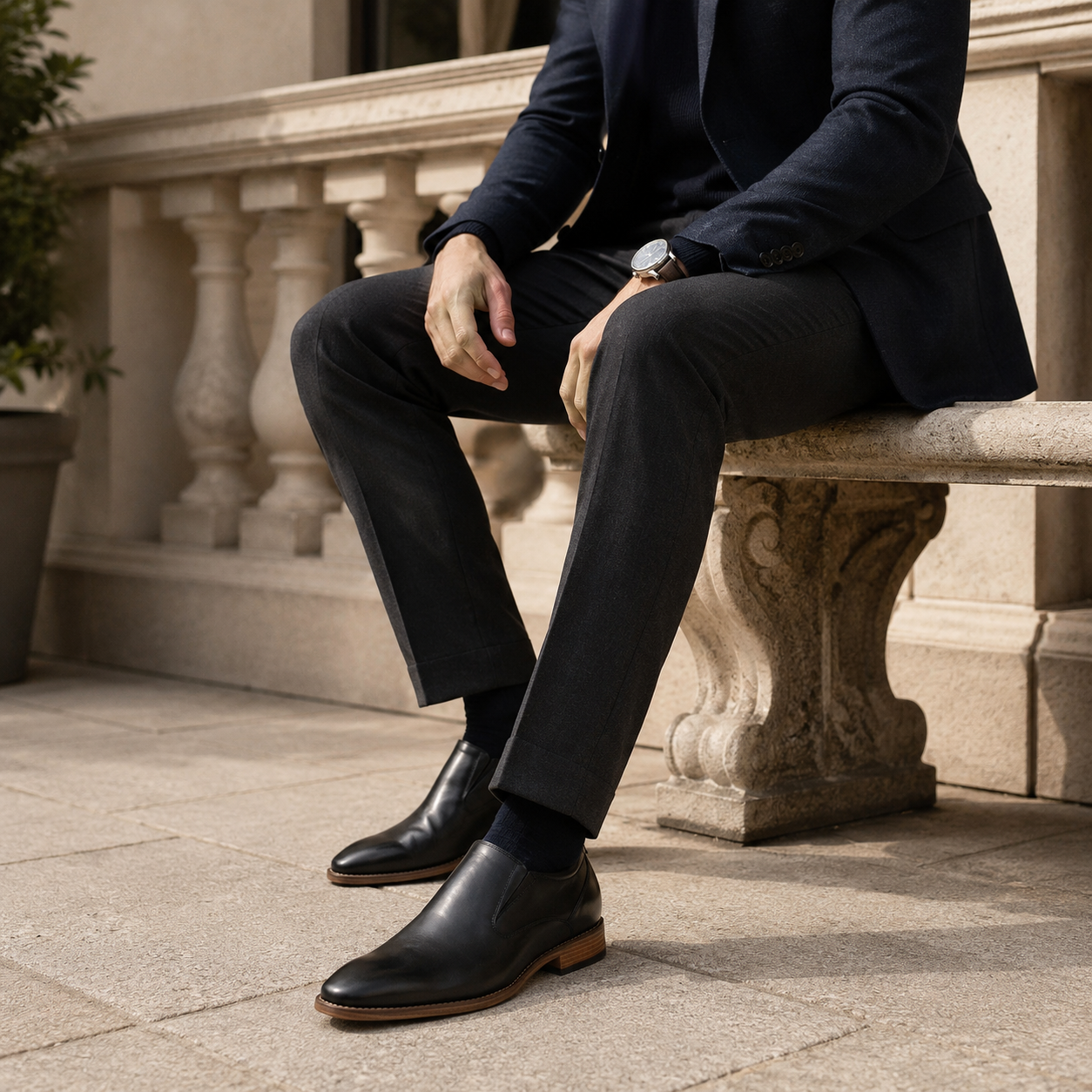 ELEVATOR SHOES OLIVIERO +2.76 INCHES