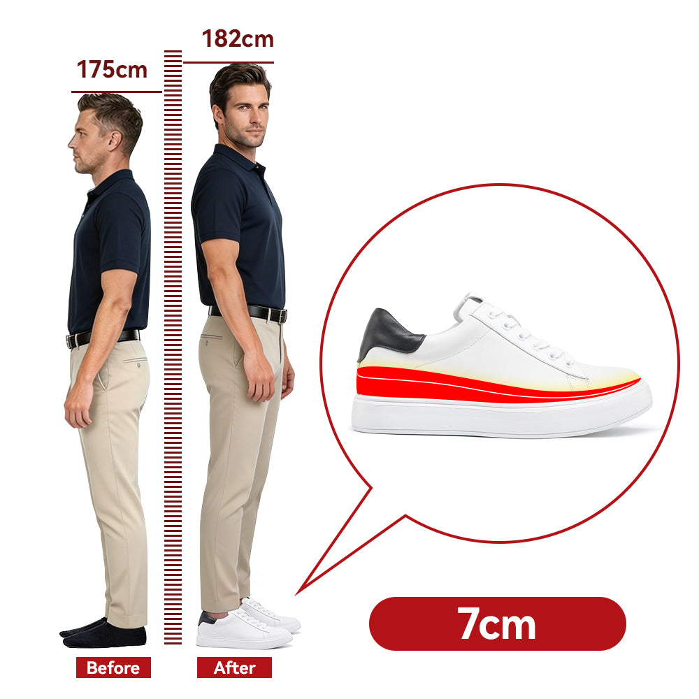 ELEVATOR SHOES CLAUDIO +2.76 INCHES
