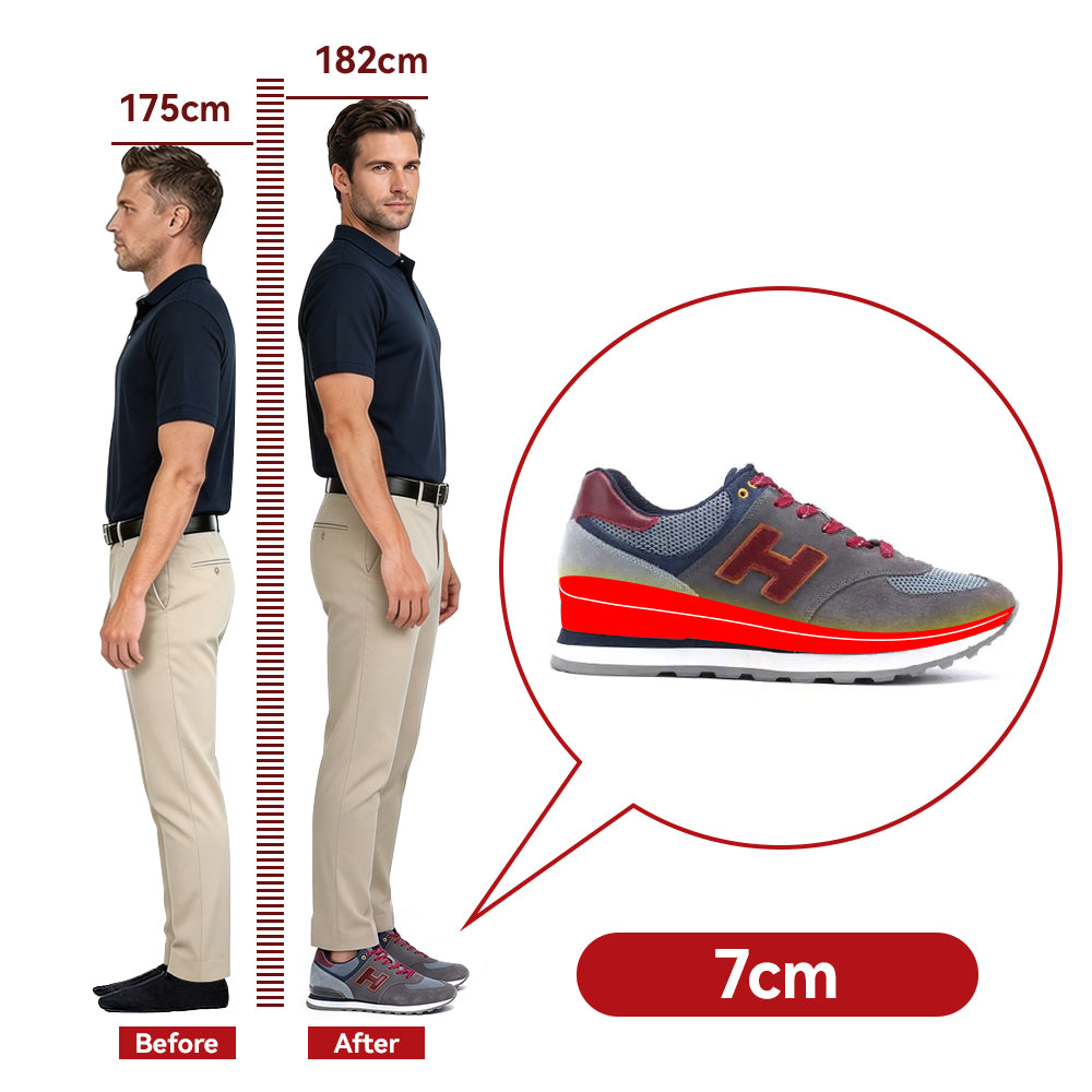 ELEVATOR SPORT SHOES ETTORE +2.76 INCHES