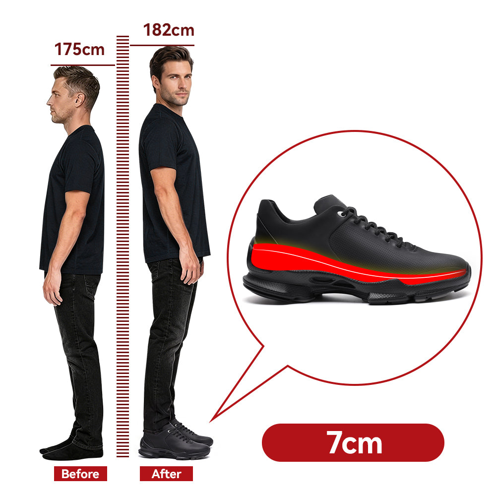 CHAUSSURES REHAUSSANTES HOMME LEOPOLDO +7 CM