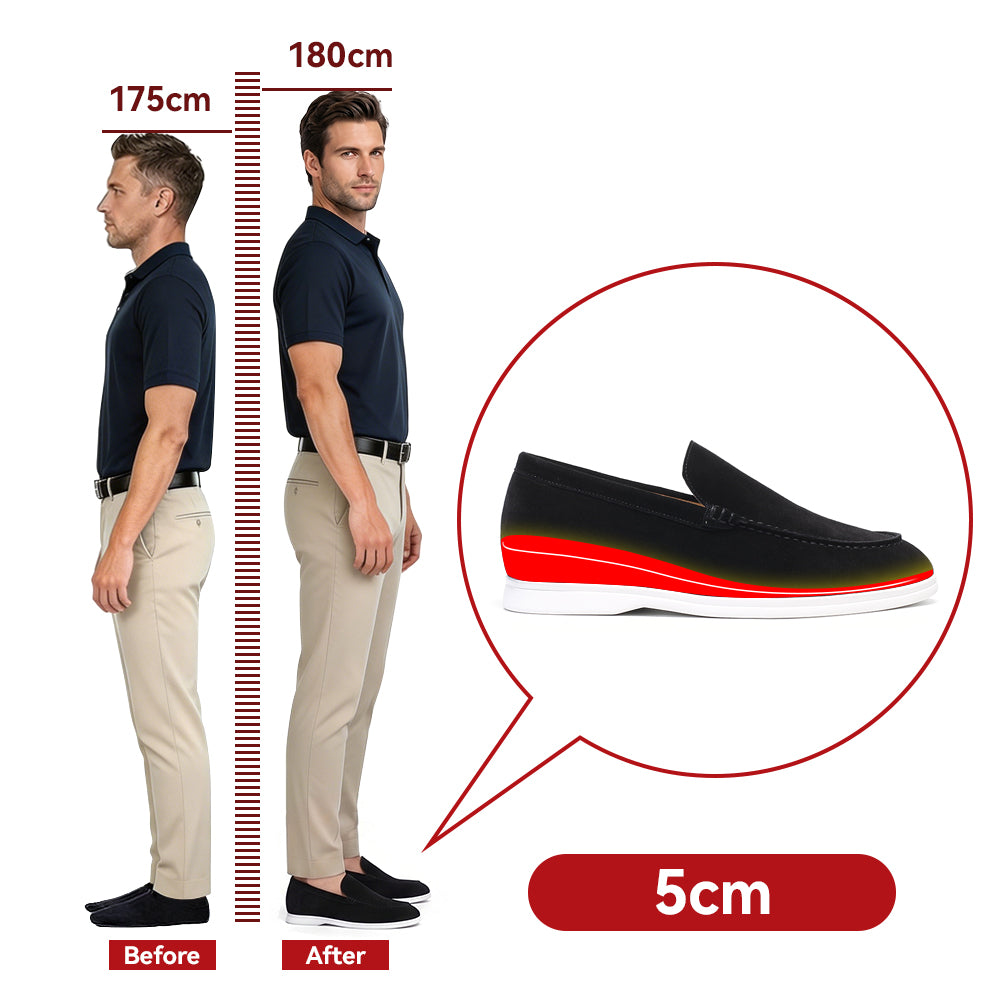 SCHUHE DIE GRÖßER MACHEN SILVO +5 CM