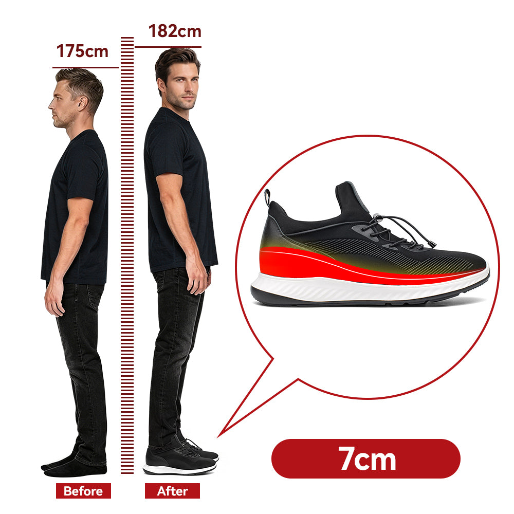 SPORT ELEVATOR SHOES TOMASO +2.76 INCHES