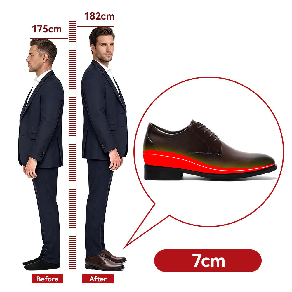 ELEVATOR SHOES VALERIO +2.76 INCHES